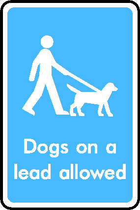 Dogs On A Lead Allowed Information Signs Signage - INFO0022