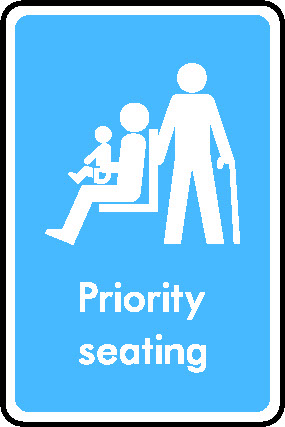 Priority Seating Information Signs Signage - INFO0024