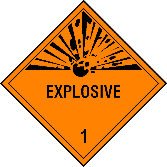 Explosive Dangerous Substances Signage - DANG0031