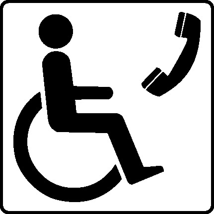 Disabled Persons Phone DDA Act Signage - DDA0020.