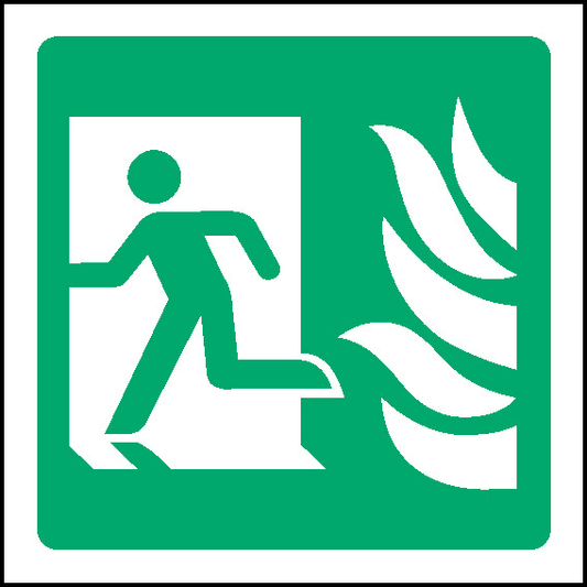 Fire Exit Left Emergency Escape Signage - EMER0055