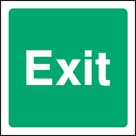 Green Exit Emergency Escape Signage - EMER0059