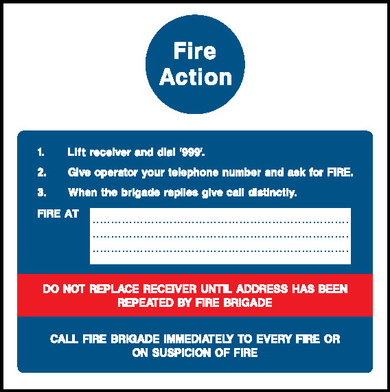 Fire Action Fire Action Signage - FACT0021