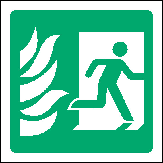 Fire Exit Right Emergency Escape Signage - EMER0056