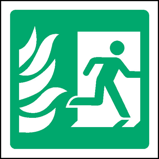 Fire Exit Right Emergency Escape Signage - EMER0056