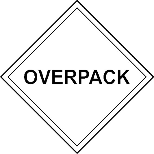 Overpack Dangerous Substances Signage - DANG0035