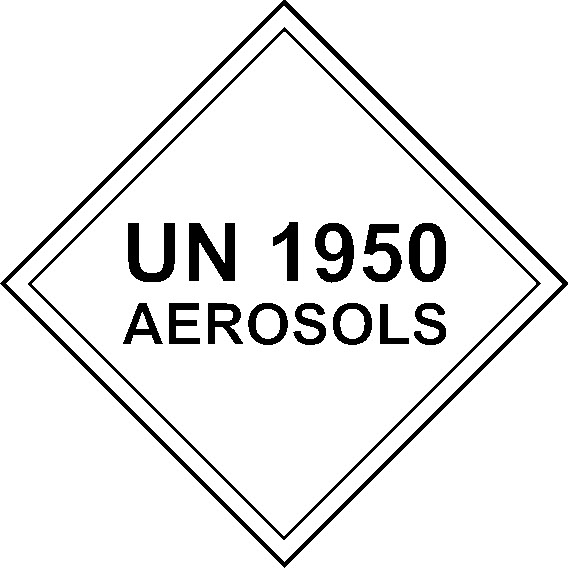 Un 1950 Aerosols Dangerous Substances Signage - DANG0036