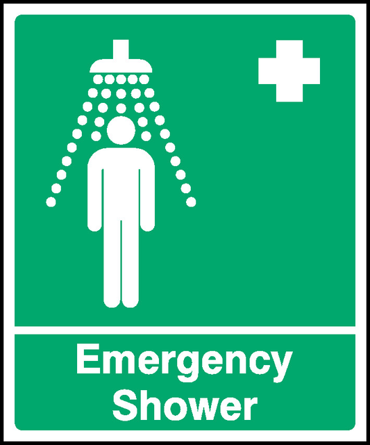 Emergency Shower First Aid Signage - FAID0008