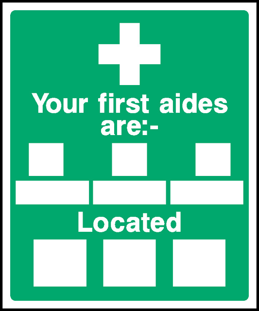 Your First Aides Located First Aid Signage - FAID0009