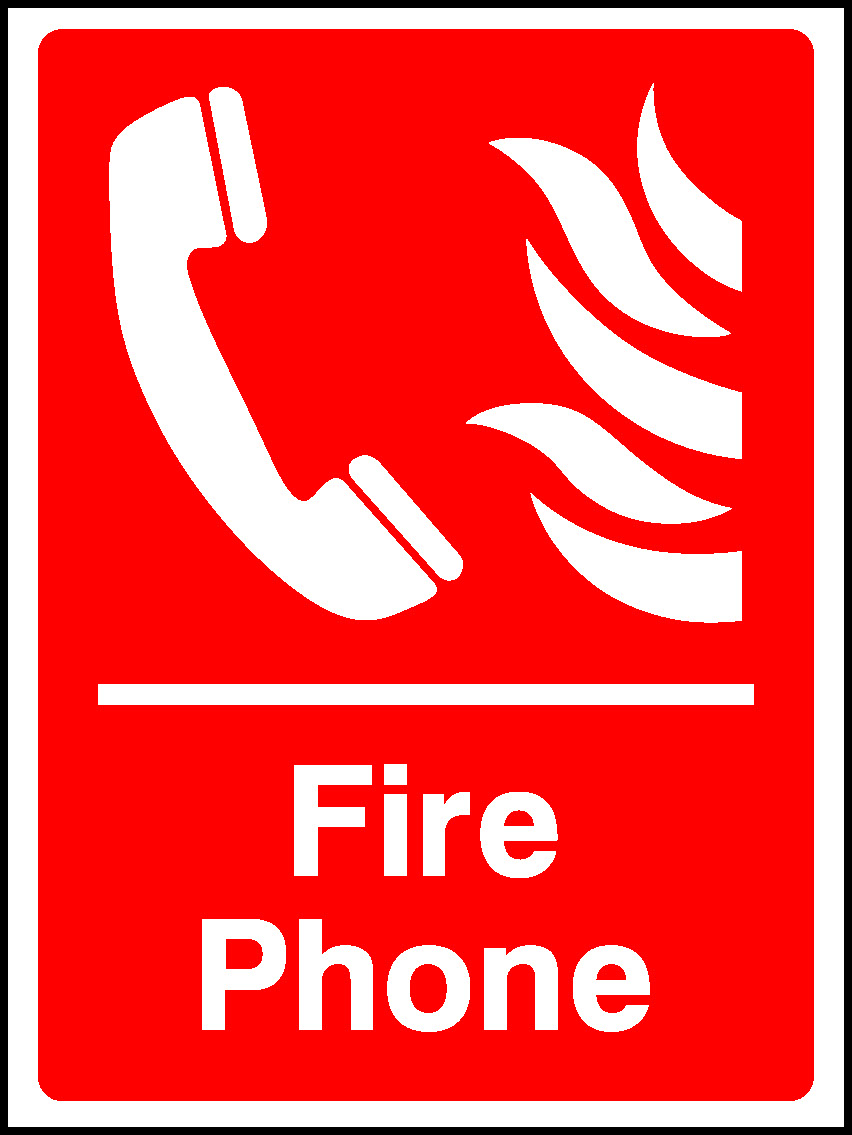 Phone Fire Equipment Signage - FEQP0006