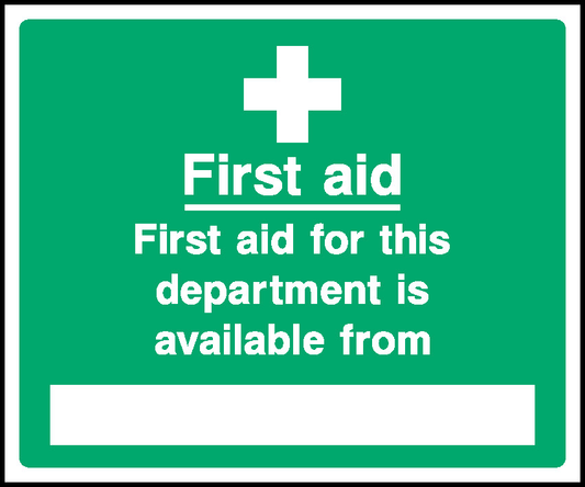 First Aid First Aid For This Department Is Available From First Aid Signage - FAID0039