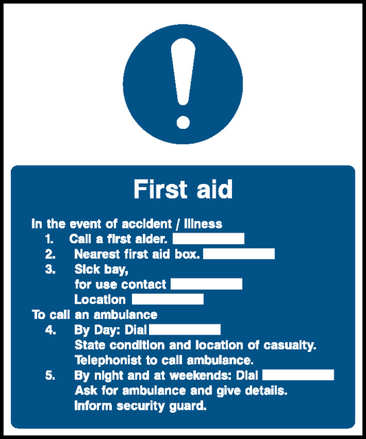 First Aid First Aid Signage - FAID0041