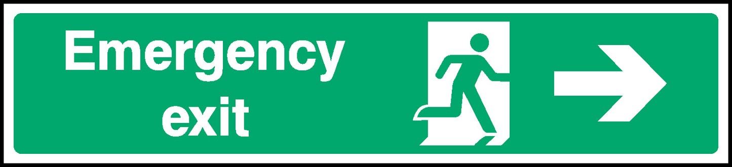 Emergency Exit Emergency Escape Signage - EMER0028