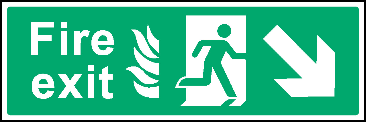 Exit Emergency Escape Signage - EMER0022