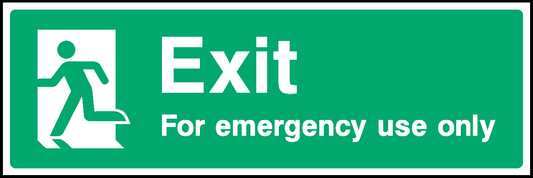 Exit For Emergency Use Only Emergency Escape Signage - EMER0045