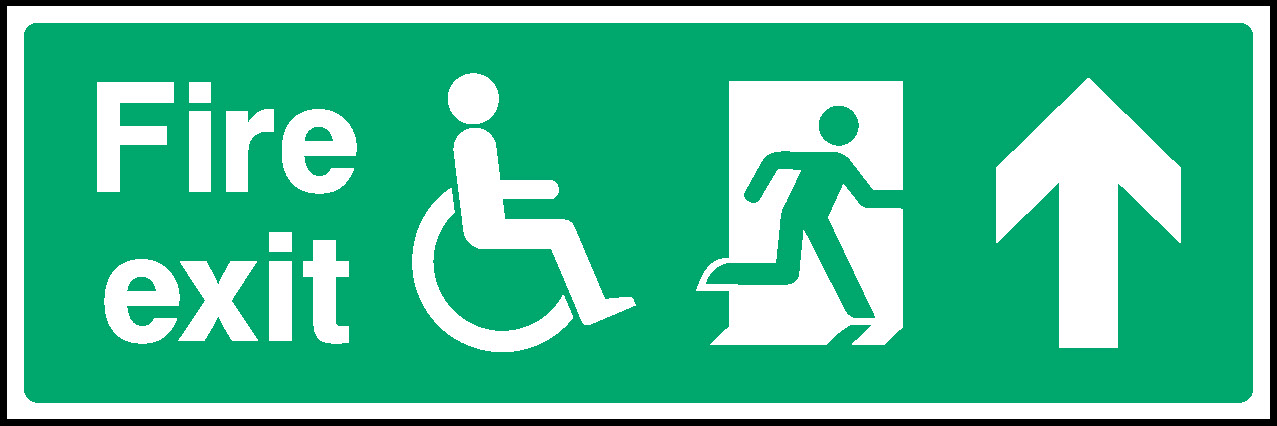 Fire Exit Emergency Escape Signage - EMER0069