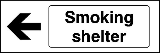 Smoking Shelter Prohibition Smoking Signage - SMOK0074