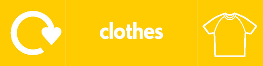 Clothes Recycling Textiles Signage - TEXT0009