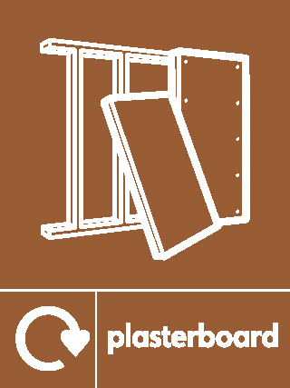 Plasterboard Recycling Building Materials Signage - BUIL0036