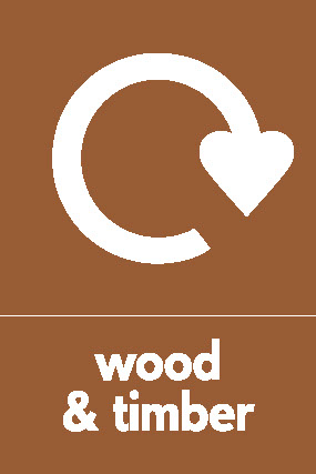 Wood & Timber Recycling Building Materials Signage - BUIL0026