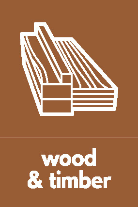 Wood & Timber Recycling Building Materials Signage - BUIL0032