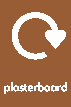 Plasterboard Recycling Building Materials Signage - BUIL0023