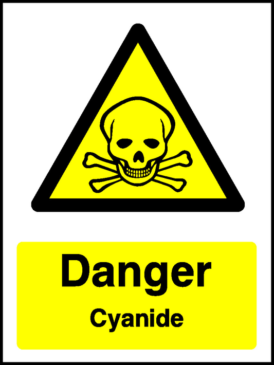 Danger Cyanide Warning Chemical Danger Signage - CHEM0055