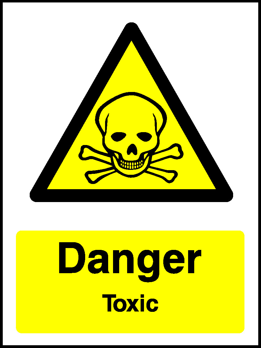 Danger Toxic Warning Chemical Danger Signage - CHEM0059