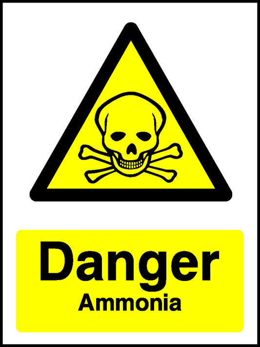 Danger Ammonia Warning Chemical Danger Signage - CHEM0056