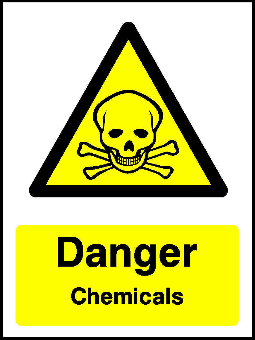 Danger Chemicals Warning Chemical Danger Signage - CHEM0060