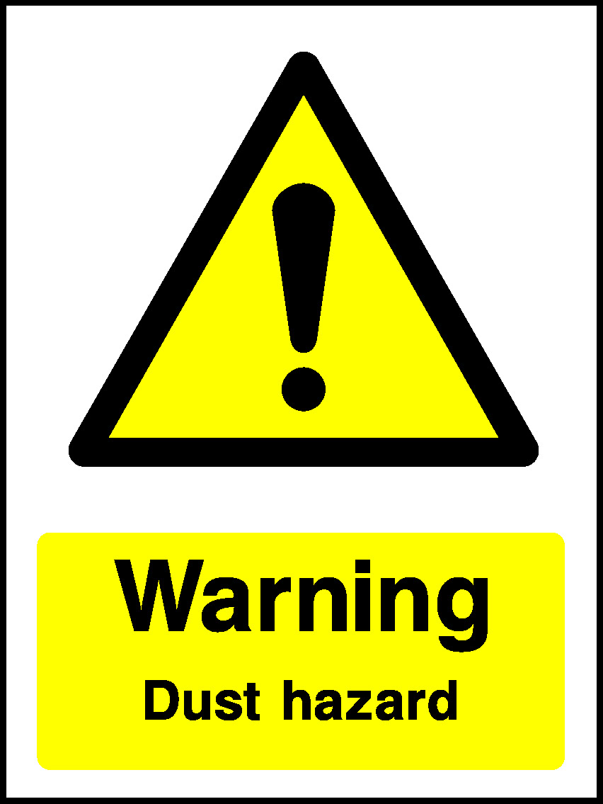 Dust Hazard Warning Chemical Danger Signage - CHEM0070