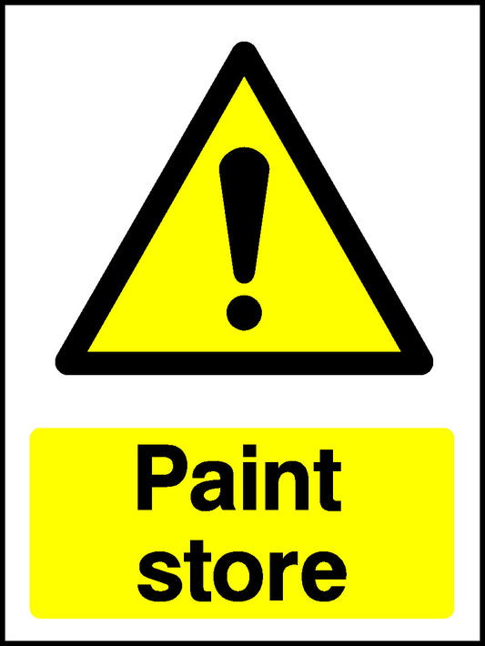 Paint Store Warning Chemical Danger Signage - CHEM0079