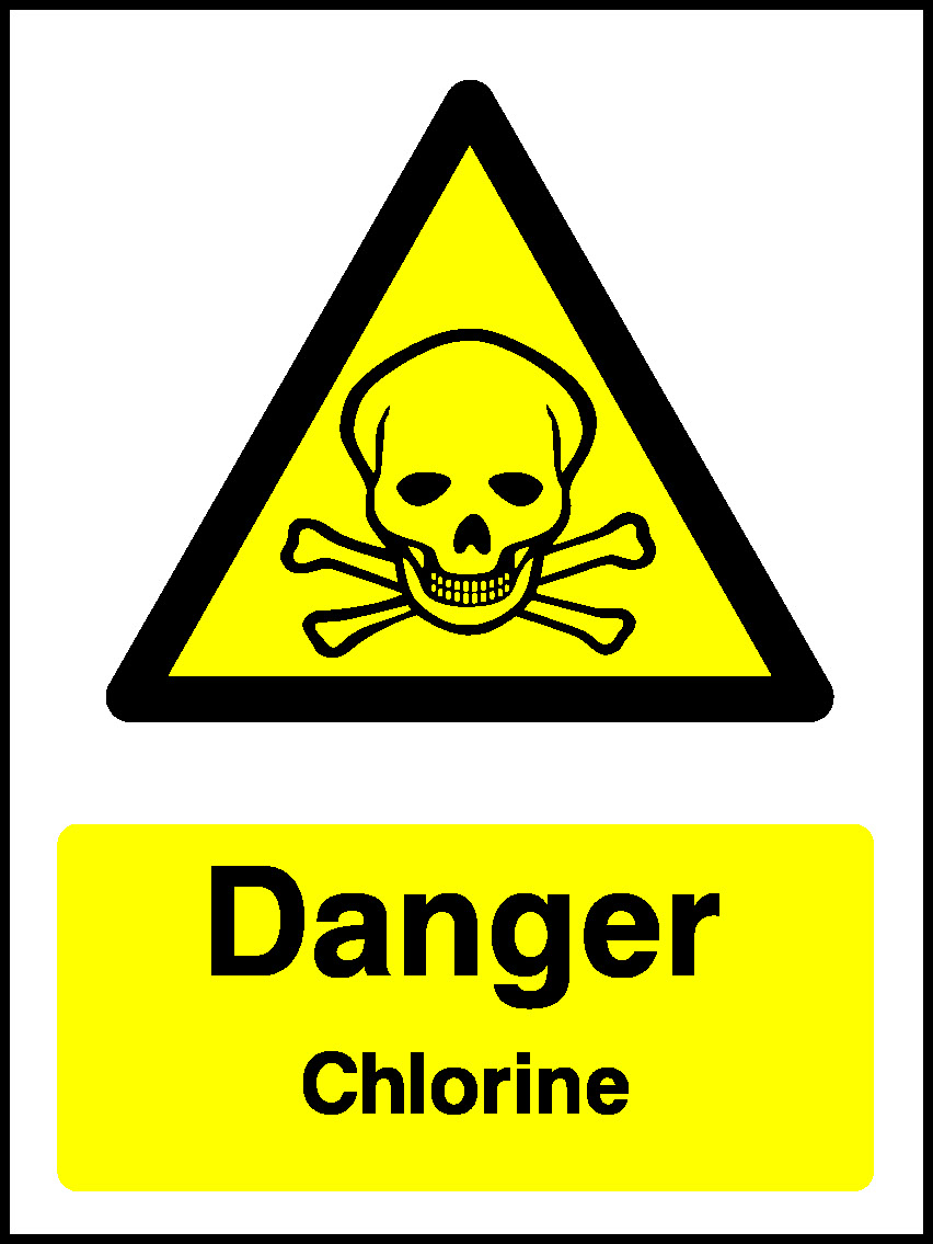 Danger Chlorine Warning Chemical Danger Signage - CHEM0057