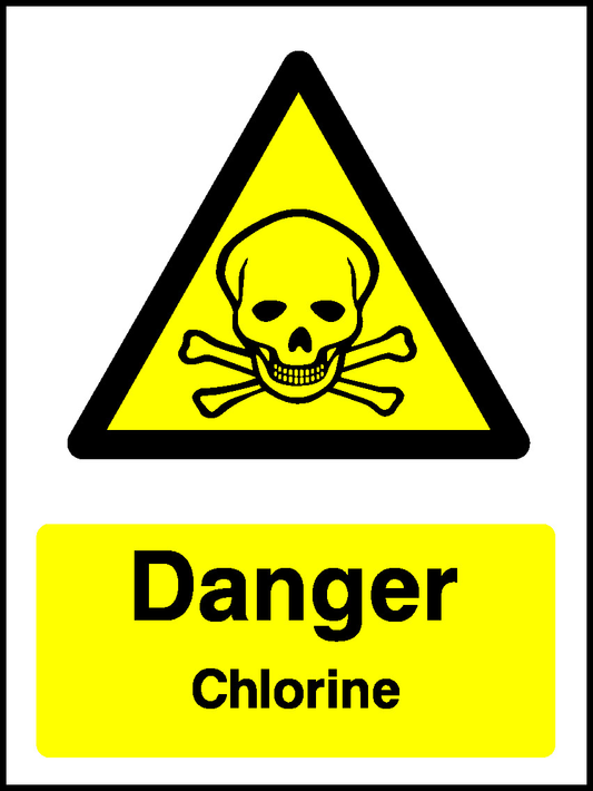 Danger Chlorine Warning Chemical Danger Signage - CHEM0057