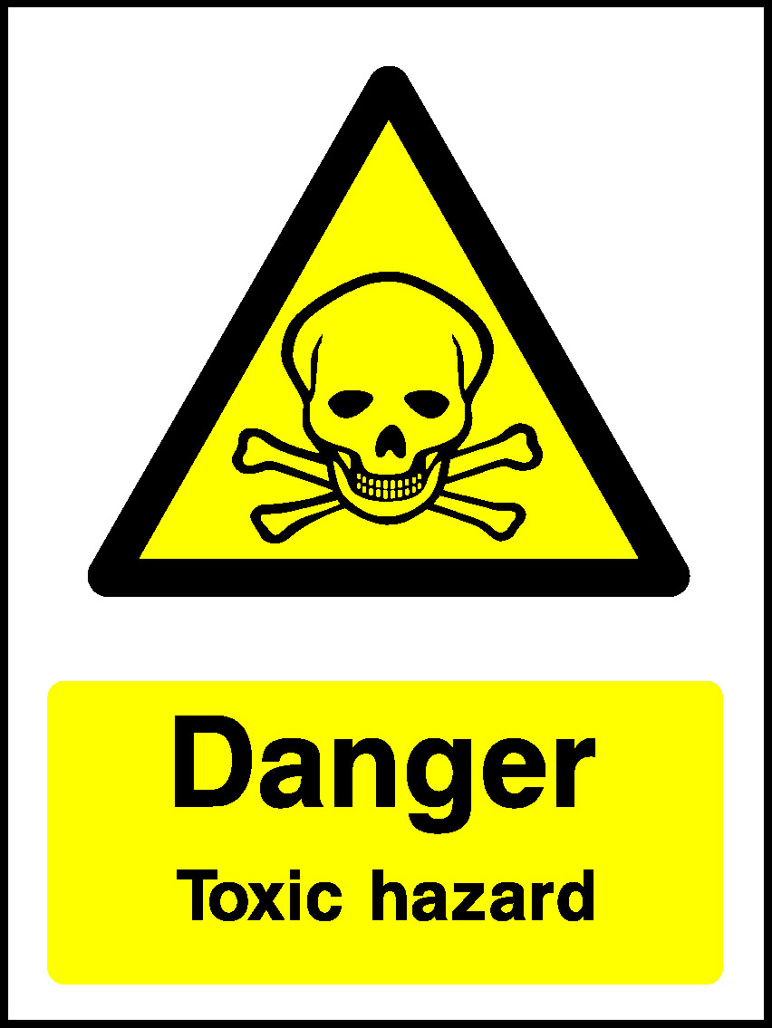 Danger Toxic Hazard Warning Chemical Danger Signage - CHEM0061