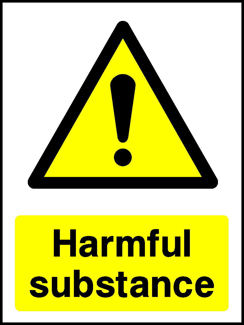 Harmful Substance Warning Chemical Danger Signage - CHEM0075