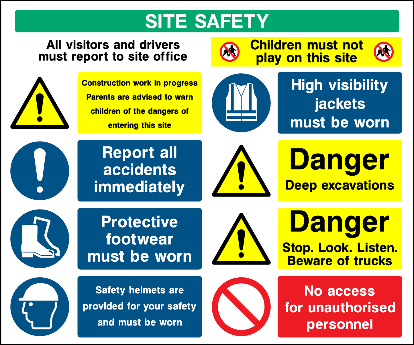 Site Safety Construction-Signage - CONS0012