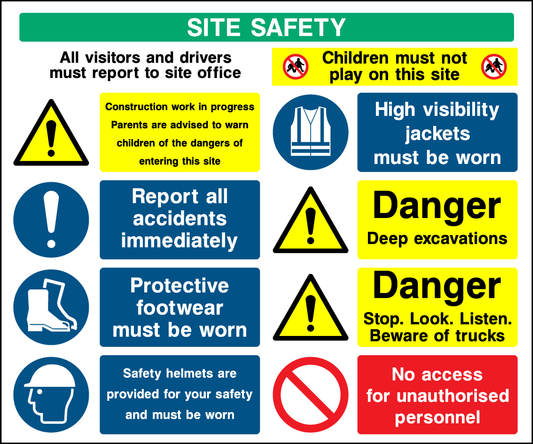 Site Safety Construction-Signage - CONS0012