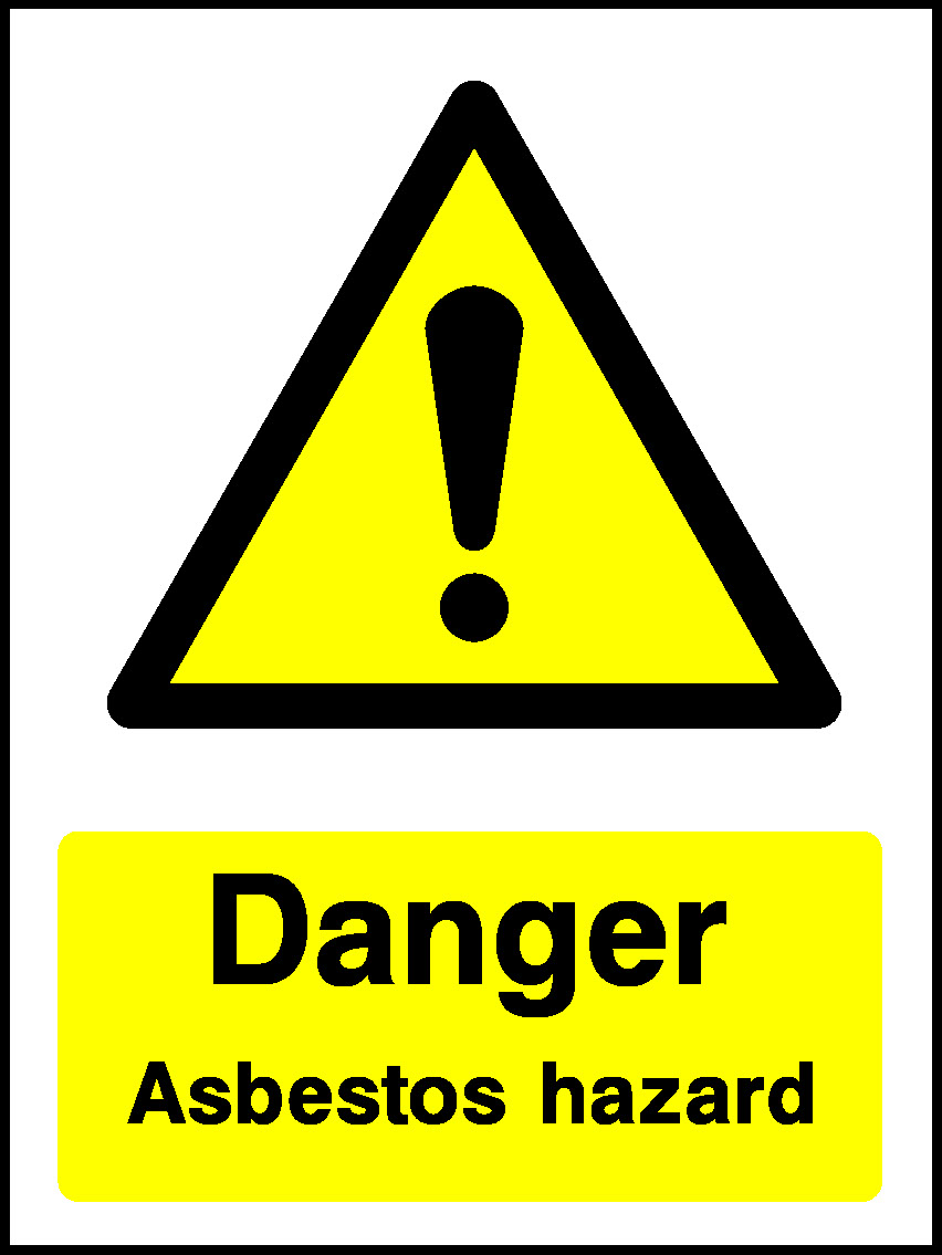 Danger Asbestos Hazard Warning Chemical Danger Signage - CHEM0065