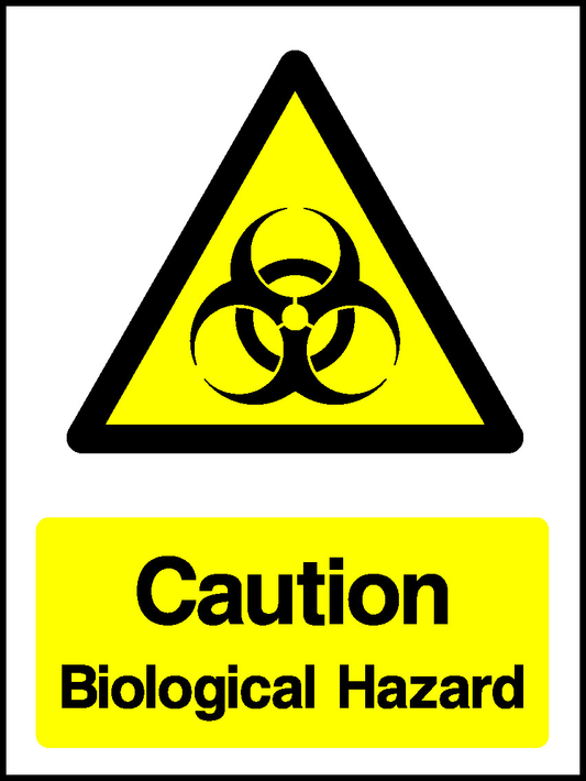 Caution Biological Hazard Warning Chemical Danger Signage - CHEM0087