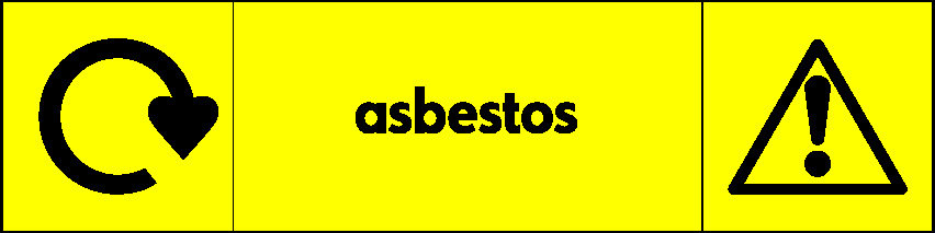 Asbestos Recycling Household Hazardous Waste Signage - HAZA0001