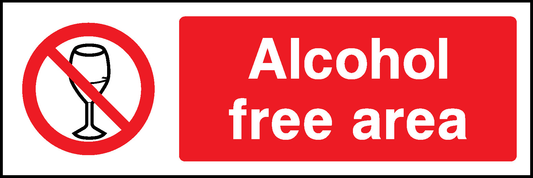 Alcohol Free Area Prohibition General Signage - GENE0059