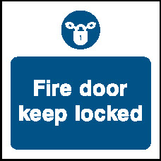 Fire Door Keep Locked Fire Prevention Signage - FPRV0022