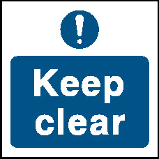 Keep Clear Fire Prevention Signage - FPRV0030