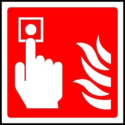 Push Button In Case Of Fire Fire Equipment Signage - FEQP0050