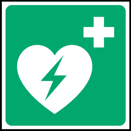 Aed Emergency Defibrillator First Aid Signage - FAID0018