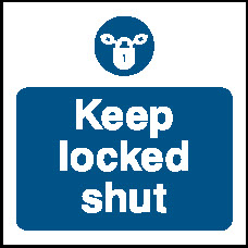 Keep Locked Shut Fire Prevention Signage - FPRV0026