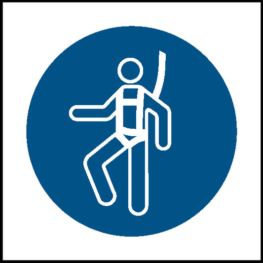 Wear Harness Mandatory Signs Machinery & General Signage - MACH0052