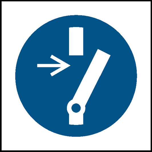 Gate Mandatory Signs Machinery & General Signage - MACH0059