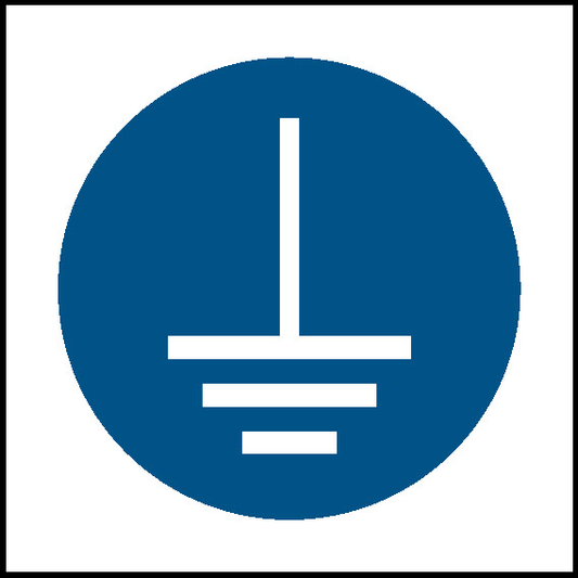 Ground Point Mandatory Signs Machinery & General Signage - MACH0057